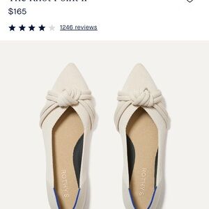 Rothy's Ivory Knot Flats